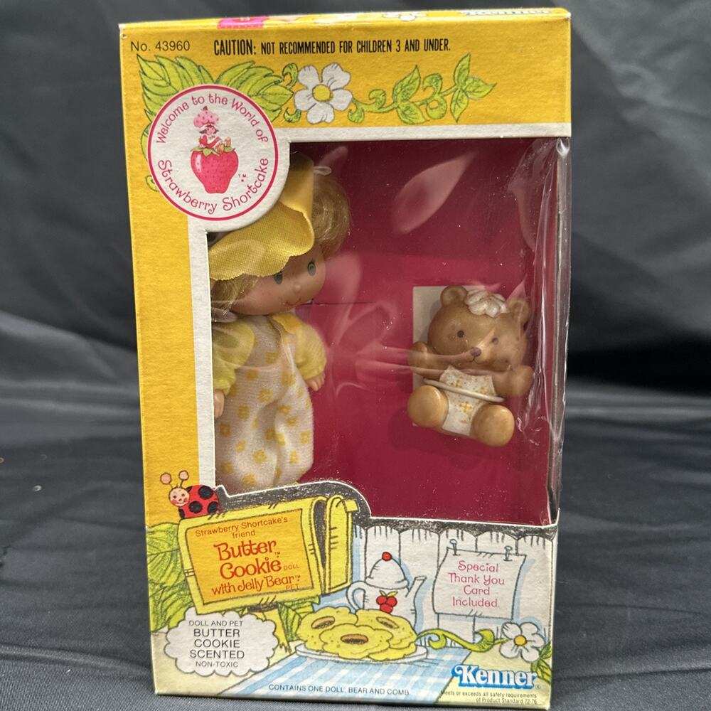 Vintage Kenner Strawberry Shortcake Doll Butter Cookie with Box #43960